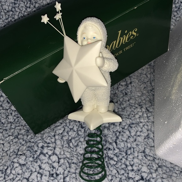 Snowbabies “I’m the Star Atop Your Tree” Bisque Tree-topper in Box - Picture 4 of 8
